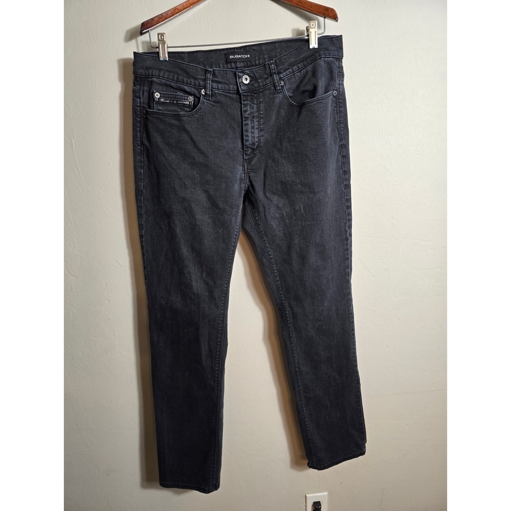 Bugatchi 36x34 black men's jeans excellent condition‎